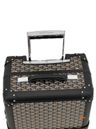 Goyard Black Goyardine Canvas and Leather Bourget Trolley