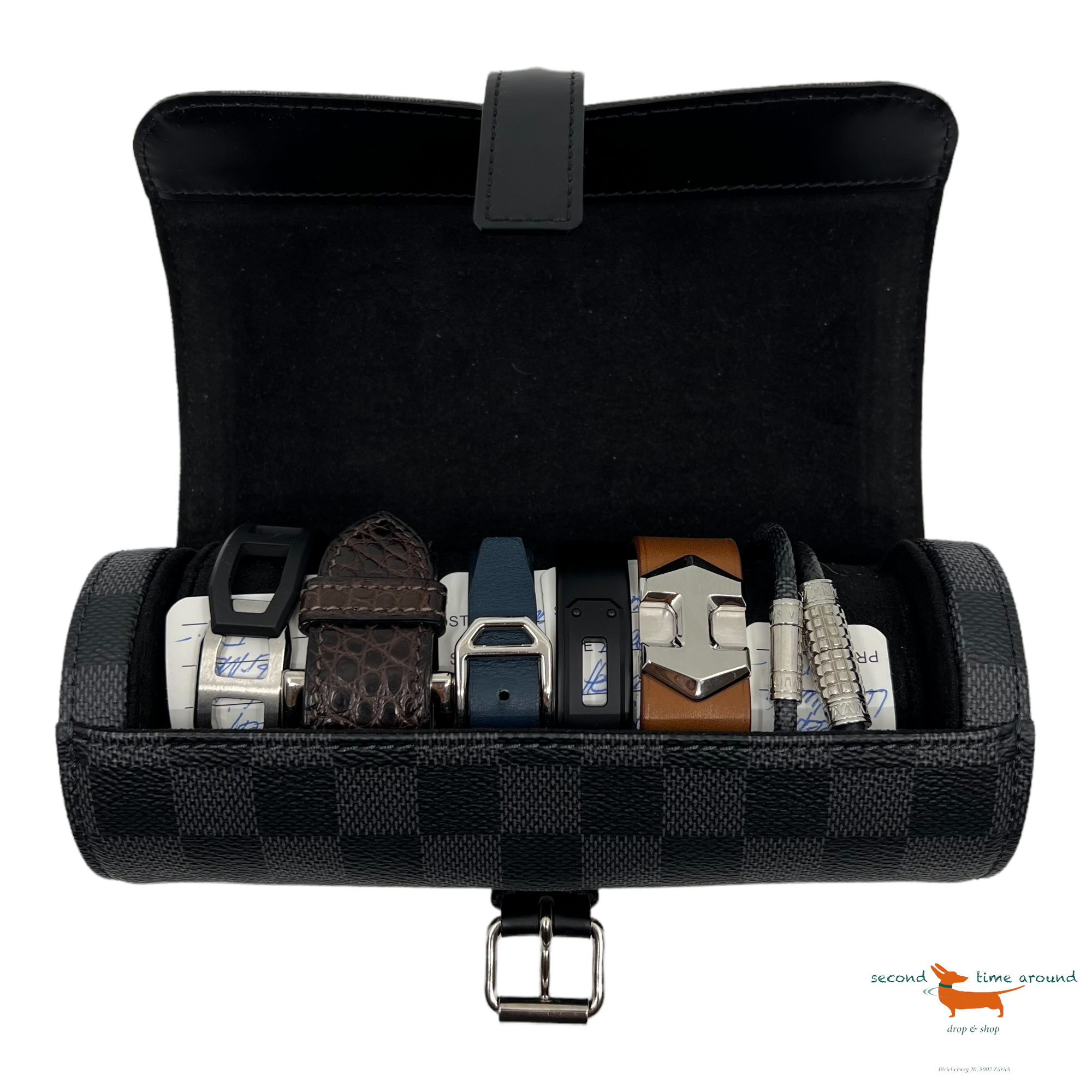 Louis Vuitton Uhrenrolle für drei Uhren