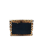 Yves Saint Laurent Animal-print calf hair clutch