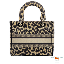 Christian Dior Lady D-Lite Bag Embroidered Canvas Medium Bag