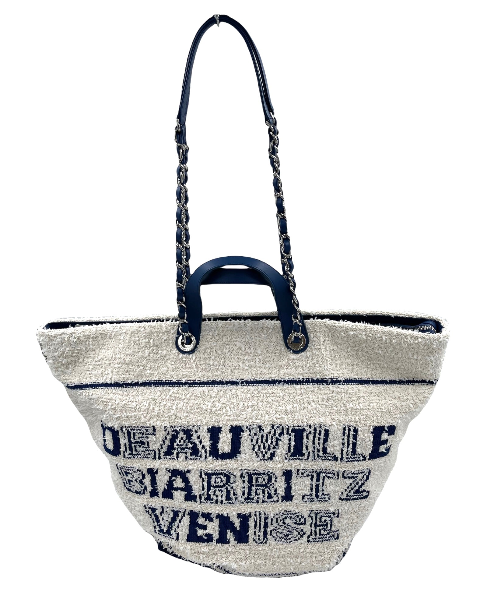 Chanel Deauville Venise Biarritz Shopping Tote Terry Cloth Large