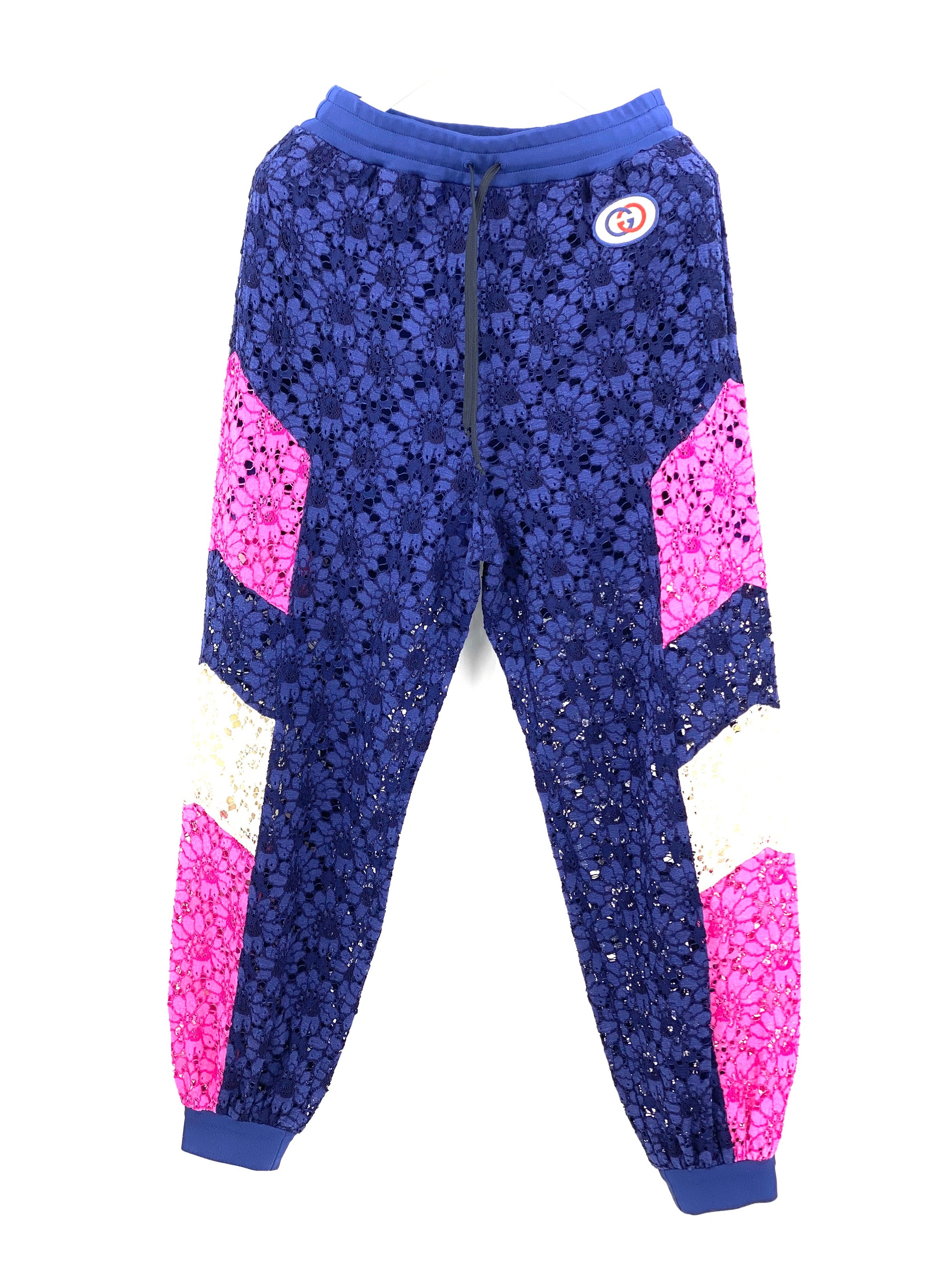 Gucci floral lace jogging pants