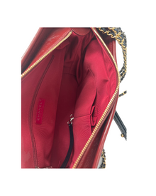 Chanel Blue Quilted Suede and Leather Medium Gabrielle Hobo Bag