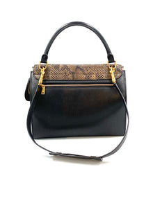 Celine Trapeze medium model handbag python suede