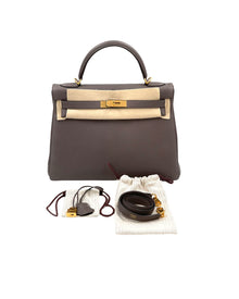 Hermes Kelly 2016 Togo Leder Etain 32Cm Bag