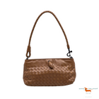 Bottega Veneta brown woven Bag wristlet