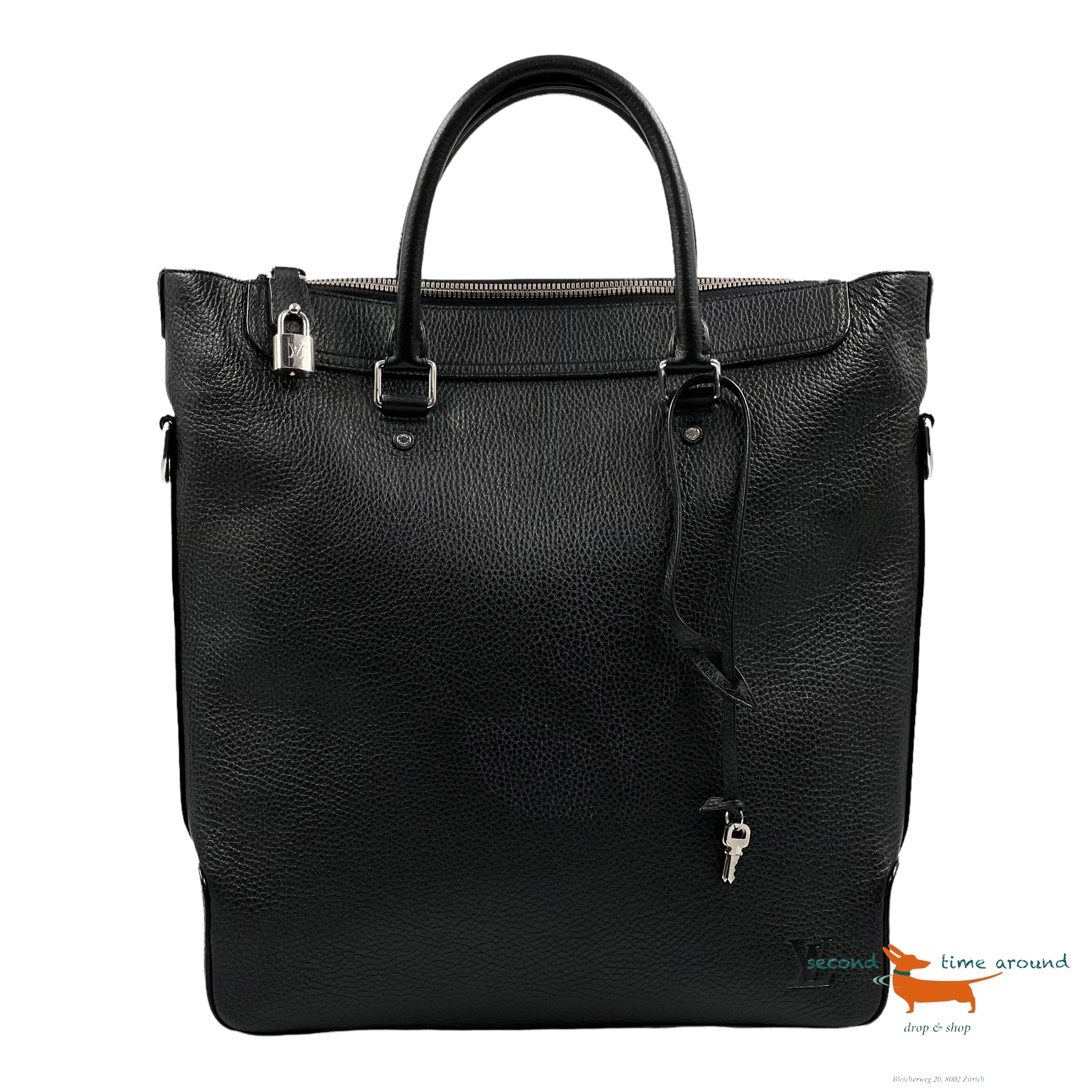 Louis Vuitton Taurillon Greenwich Tote Black