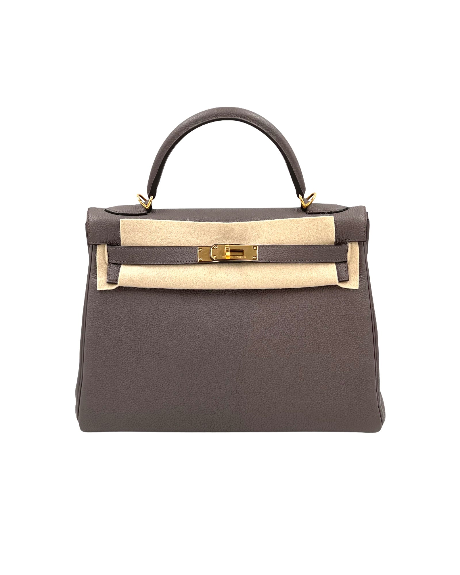 Hermes Kelly 2016 Togo Leder Etain 32Cm Bag