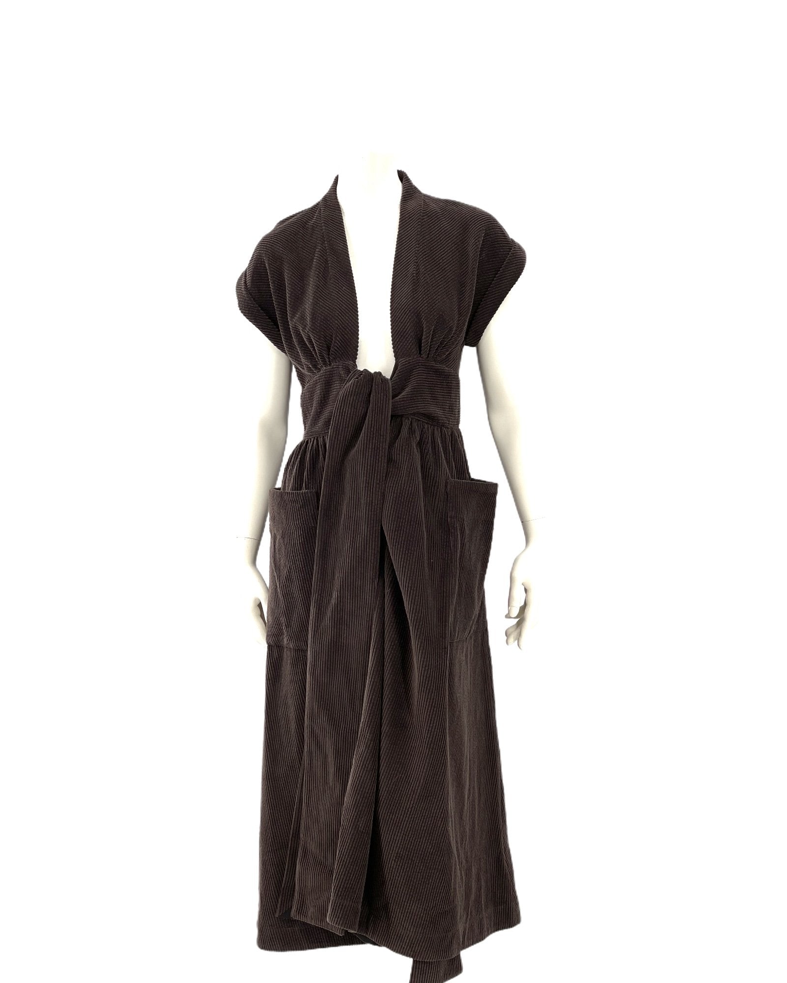 Three Graces London Clarissa Cotton-Corduroy Midi Dress