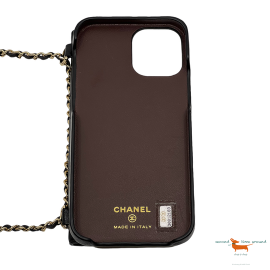 Chanel I Phone cover with chain for I phone 13 and I Phone 13 pro
