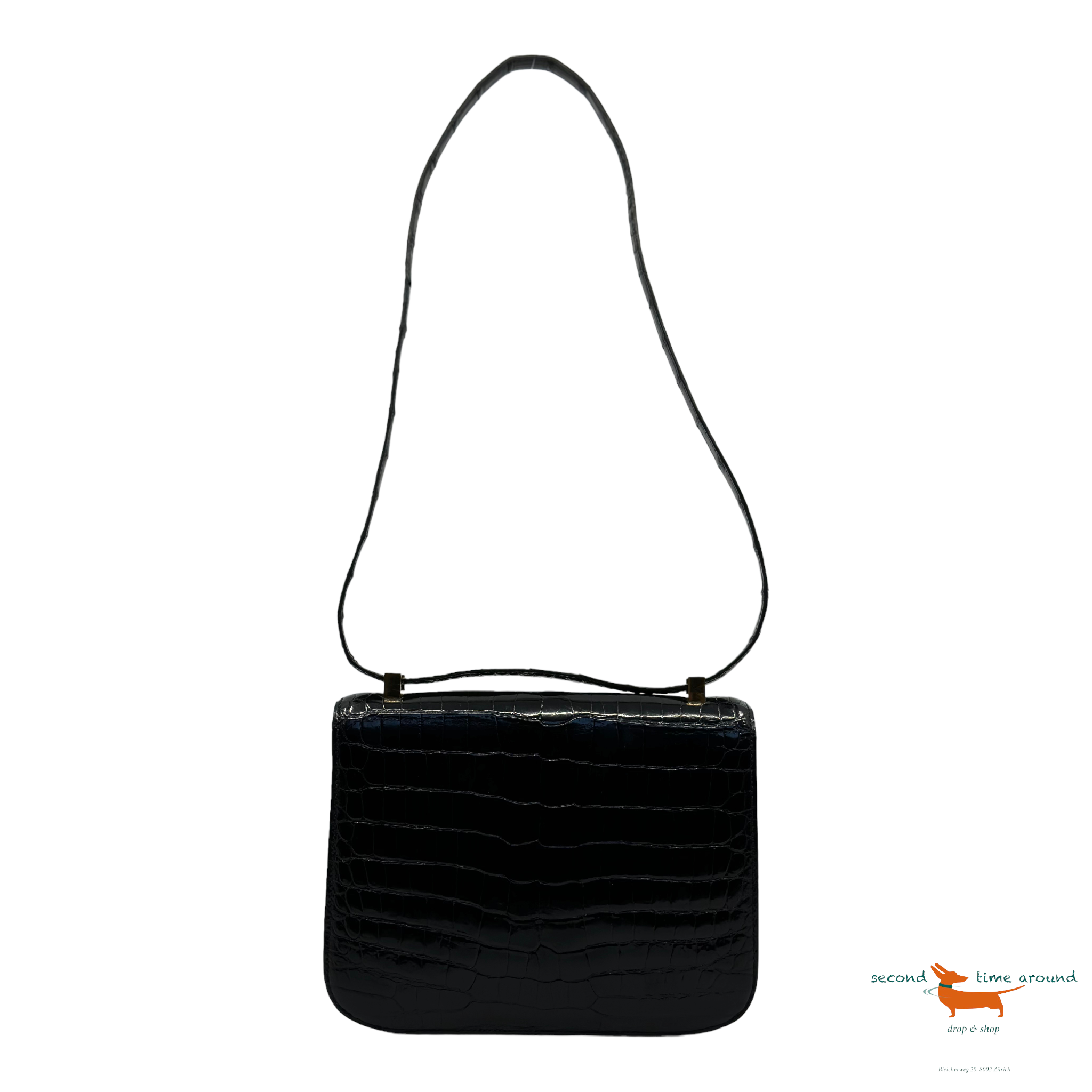 Hermes Crocodile Constance 23 Shoulder Bag
