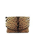 Yves Saint Laurent Animal-print calf hair clutch