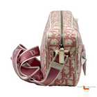 Dior Oblique Monogram Trotter Pink Coated Canvas Cross Body Bag
