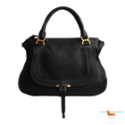 Chloé Marcie Black Leather Bag Large