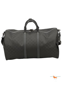 Louis Vuitton Damier Keepall  Bandouliere 55 Carbon Bag