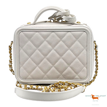 Chanel Quilted Caviar Leather Small Filigree Vanity Casa Bag