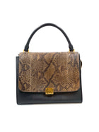 Celine Trapeze medium model handbag python suede
