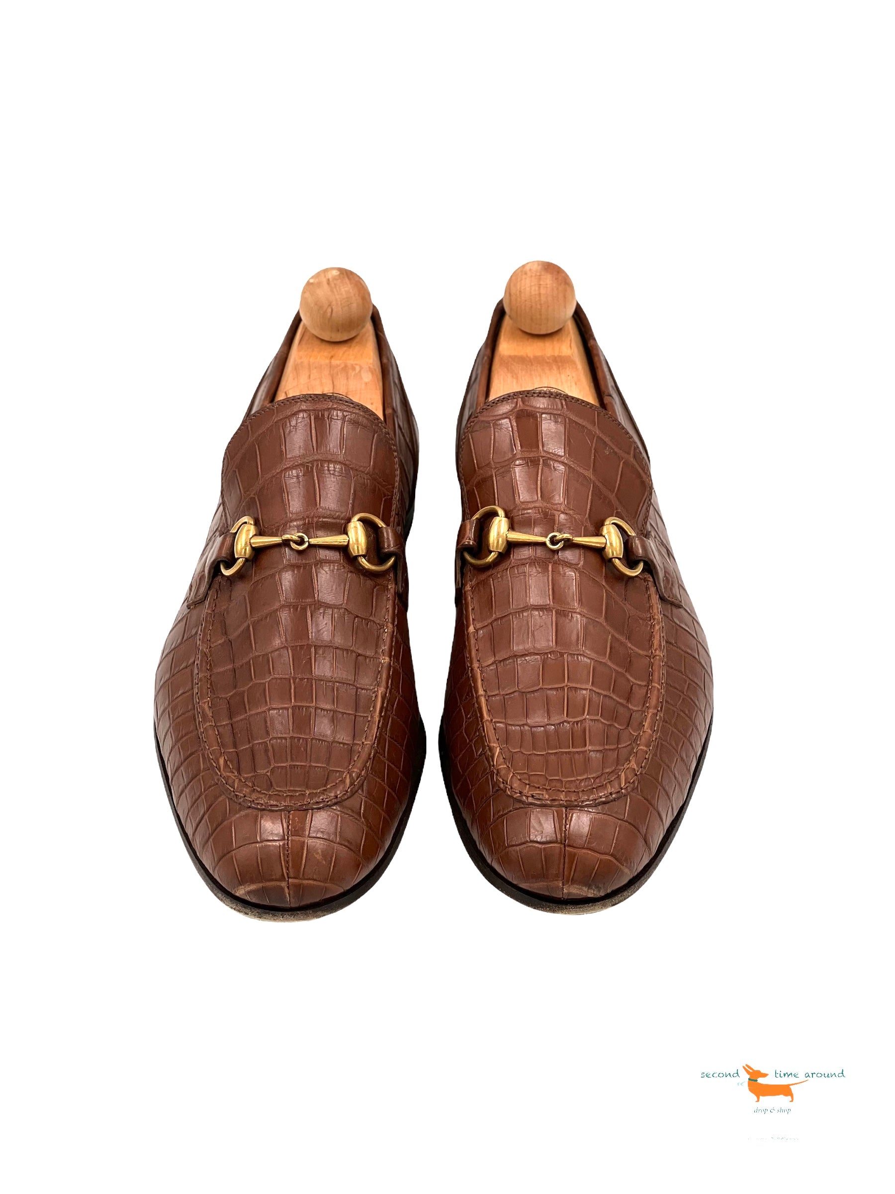 Gucci Jordaan Crocodile Loafer