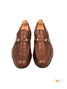 Gucci Jordaan Crocodile Loafer