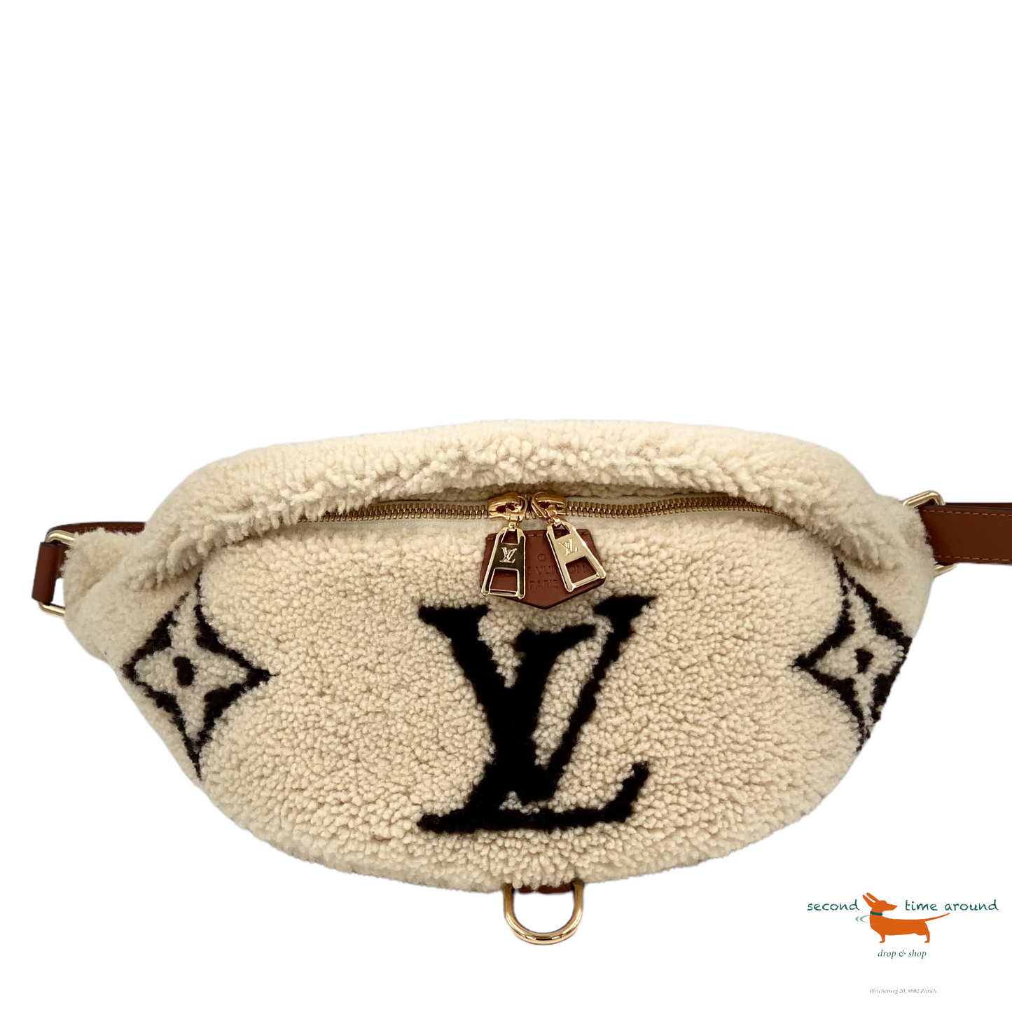 Louis Vuitton Bumbag Monogram Teddy Fleece Beige/Brown