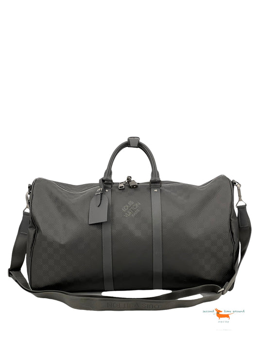 Louis Vuitton Damier Infini Keepall Bandouliere 55 - Black