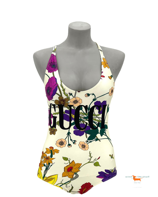 Gucci Floral One Piece Swimsuit