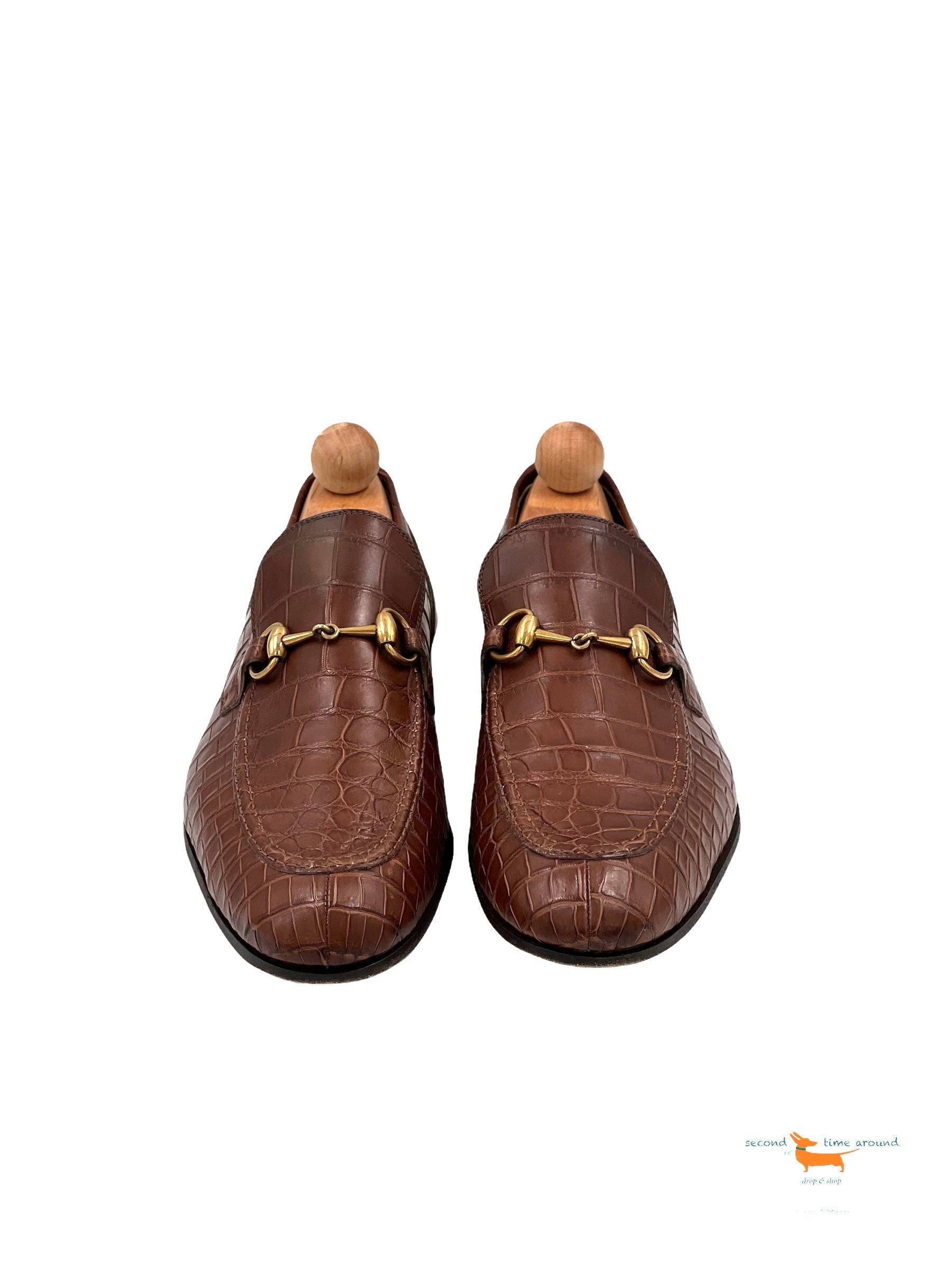 Gucci Jordaan Crocodile Loafer