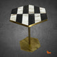 Marioni Ted Black and White Side Table