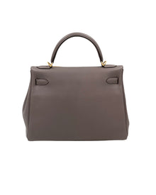 Hermes Kelly 2016 Togo Leder Etain 32Cm Bag