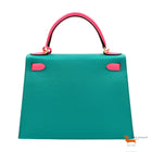Hermes Kelly II Sellier 28 Veau Epsom Bleu Paon Limited Edition Bag