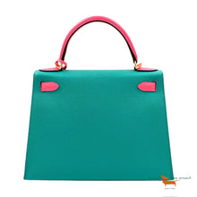 Hermes Kelly II Sellier 28 Veau Epsom Bleu Paon Limited Edition Bag