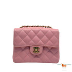 Chanel Classic Single Flap Mini Square Pink Caviar Bag