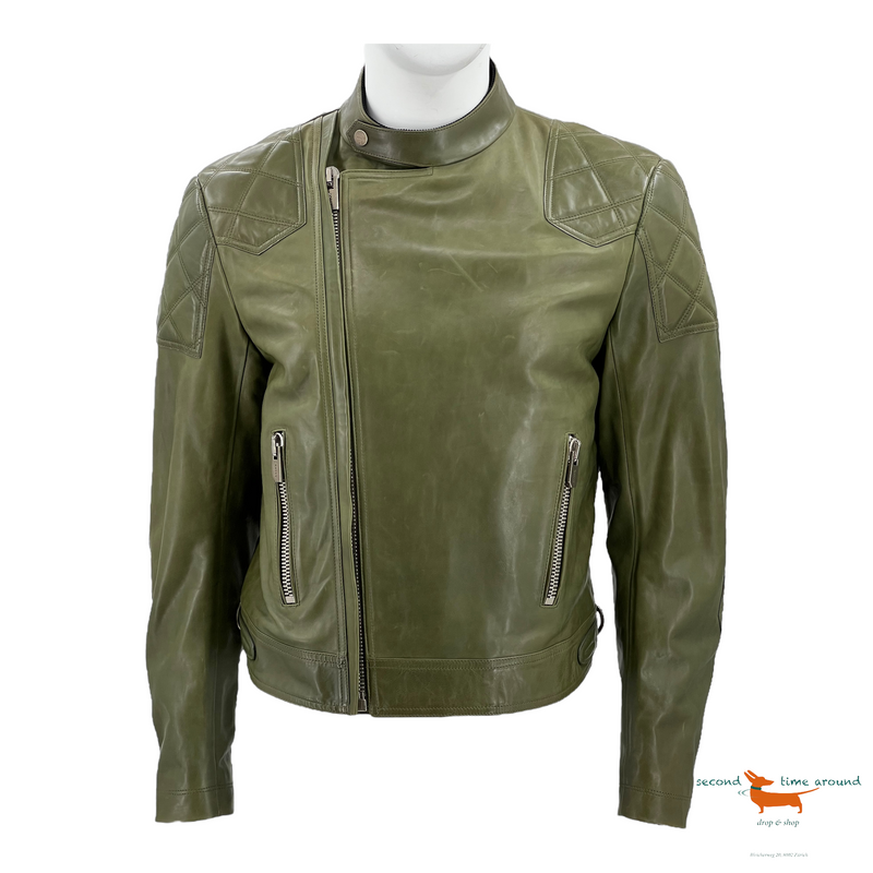 Bally Leather Biker Jacket