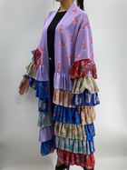 loewe paula's ibiza ruffled jacquard robe coat