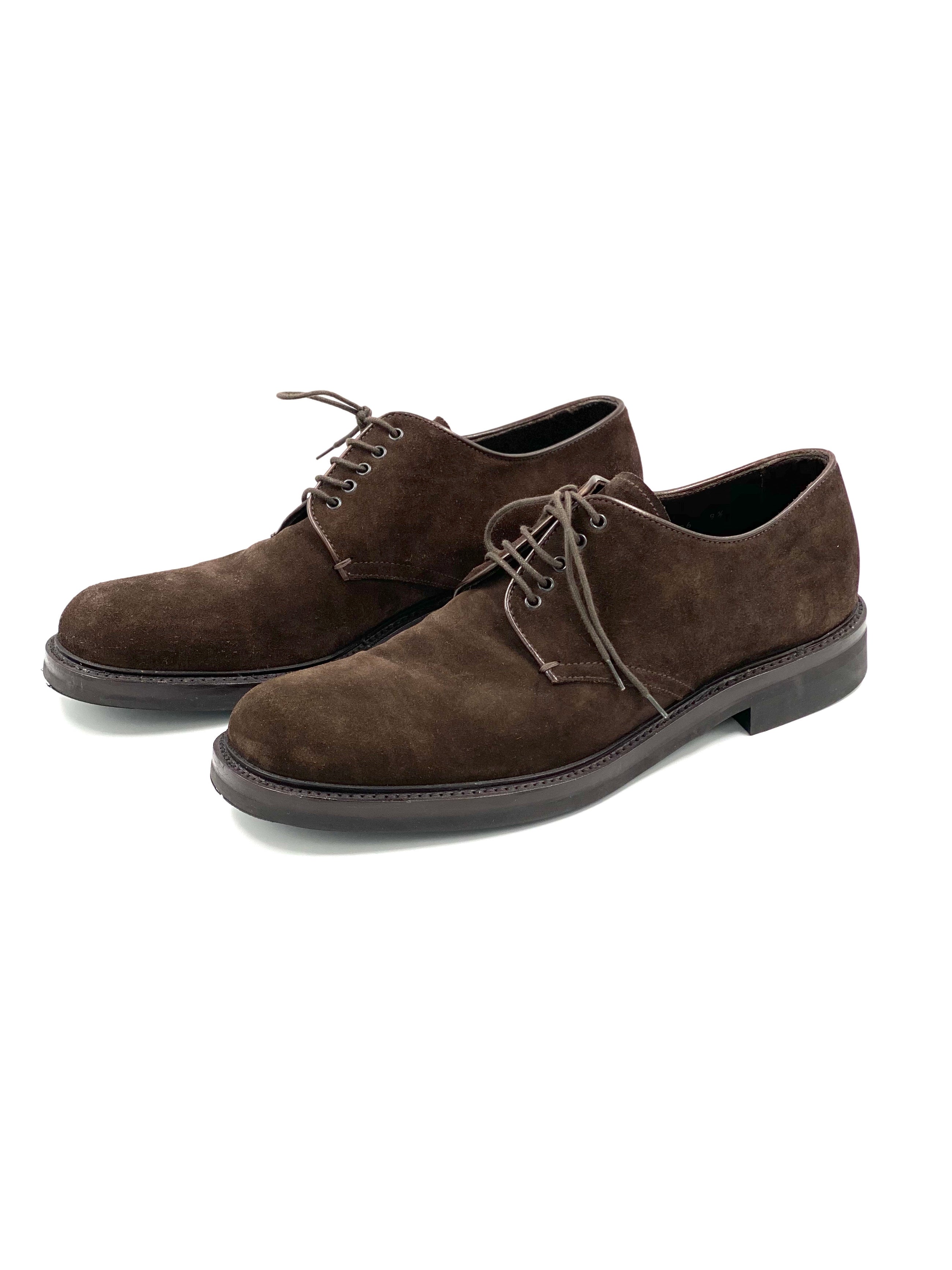 Prada Suede Derby Shoes
