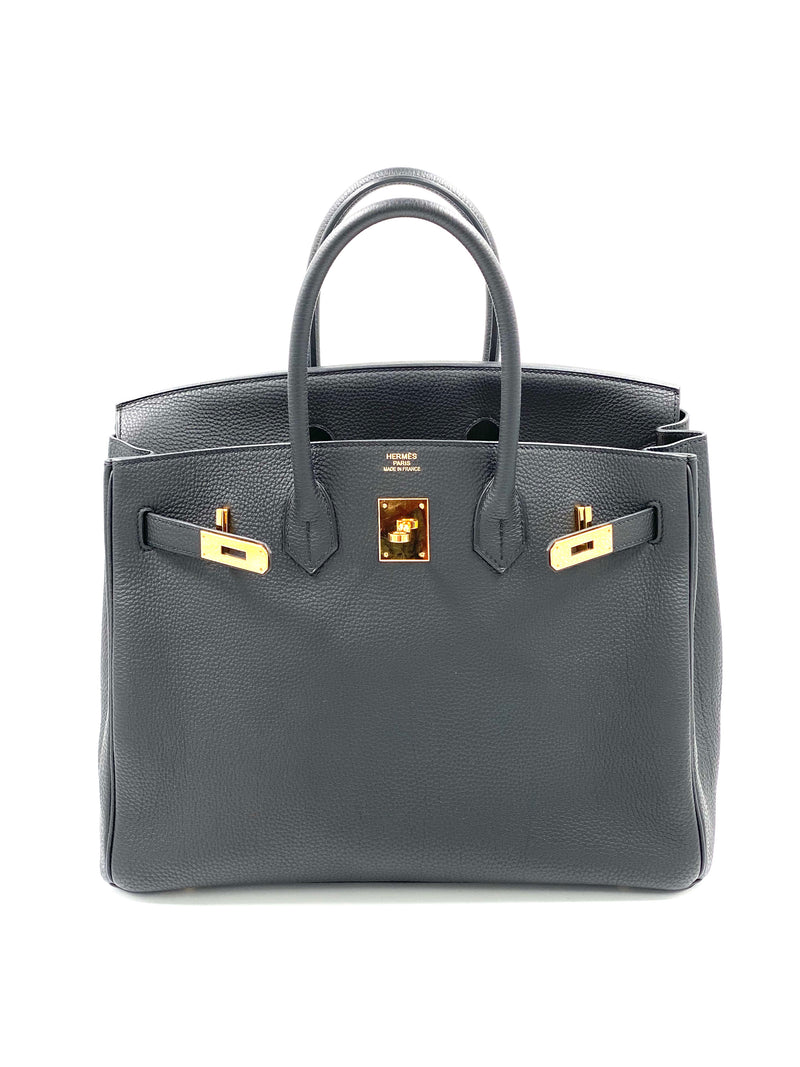 Hermes Birkin 35 Cm Veau Togo  Leder Gold Bag