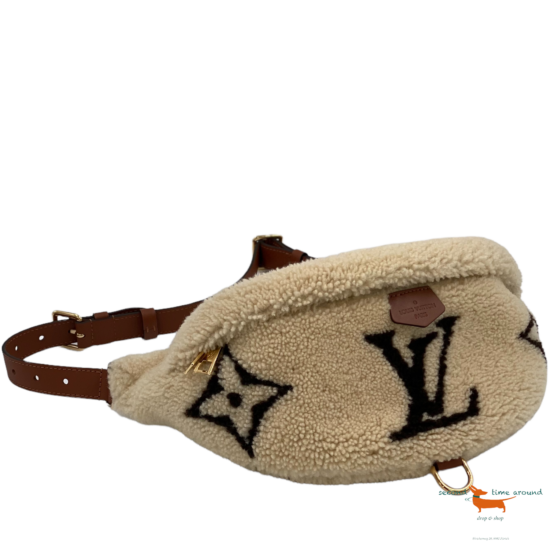 Louis vuitton bumbag monogram teddy outlet fleece