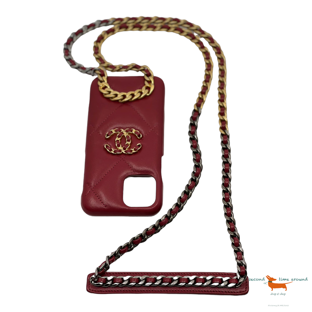 Chanel I Phone cover with chain for I phone 13