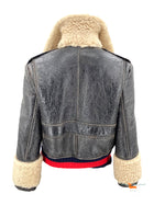 Gucci Embroidered leather jacket