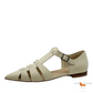 Christian Dior Cream Leather Flat Sandals 39