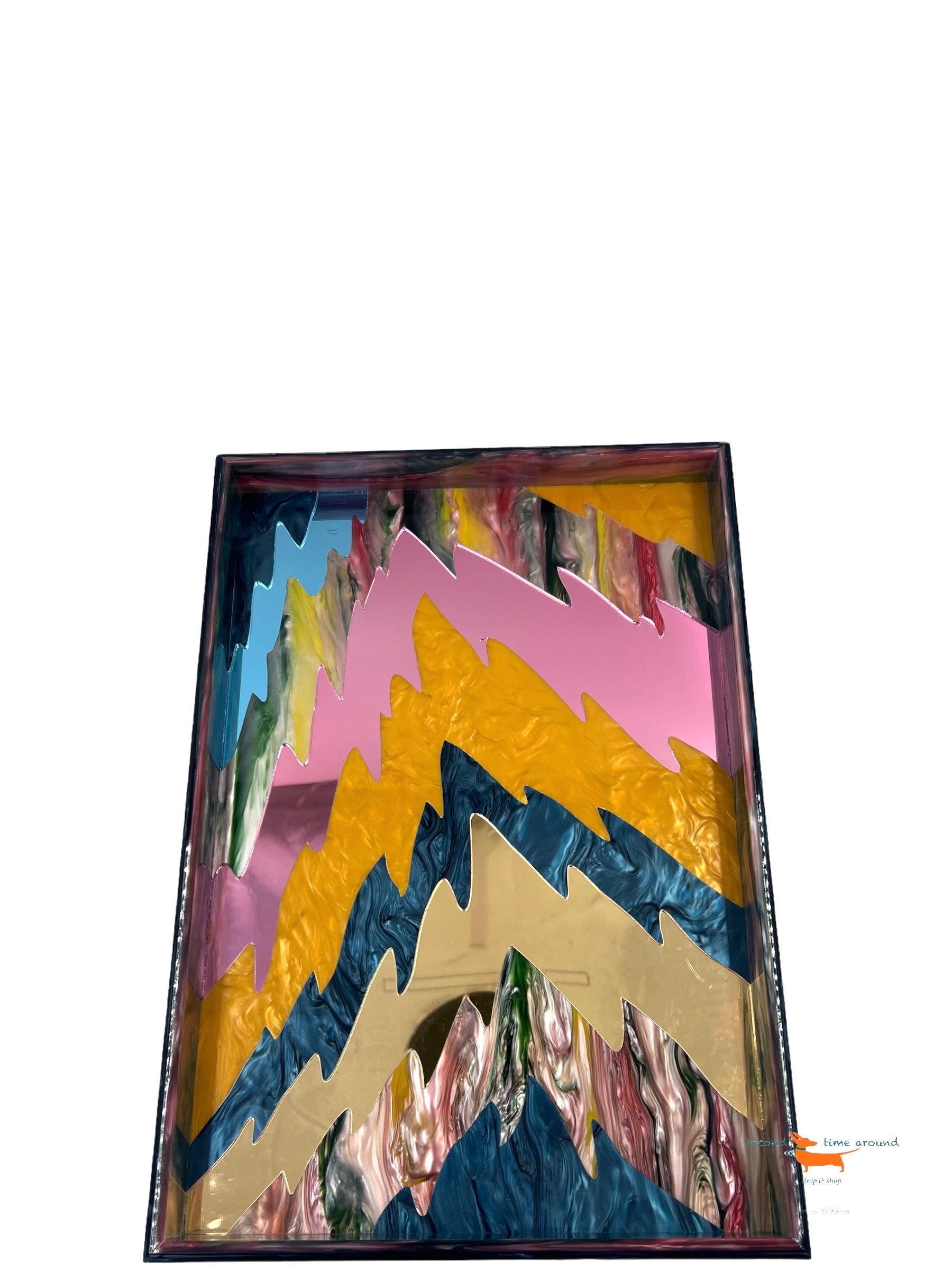 Edie Parker Acrylic  Tray Handmade in America Each Piece is Unique