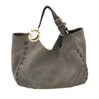 Gucci Charlotte Braided Leather Bag Grey