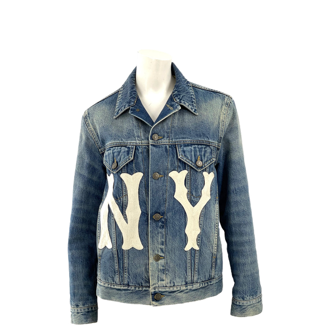 Gucci Denim Jacket with New York Yankees patch