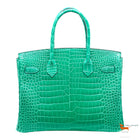 Hermes Birkin 30 Vert Jade Porosus Crocodile Limited Edition Bag