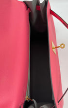 Hermes Kelly Retourne 32 Epsom Leather Rose Azalee Bag Rare