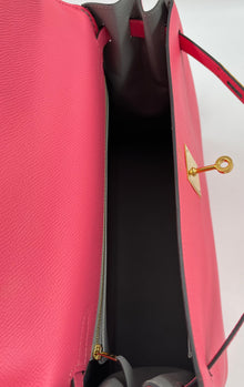 Hermes Kelly Retourne 32 Epsom Leather Rose Azalee Bag Rare