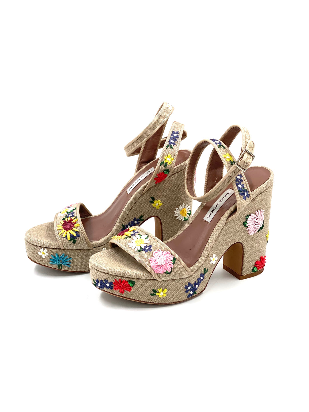 Tabitha Simmons Calla Meadow Embroidered Sandals