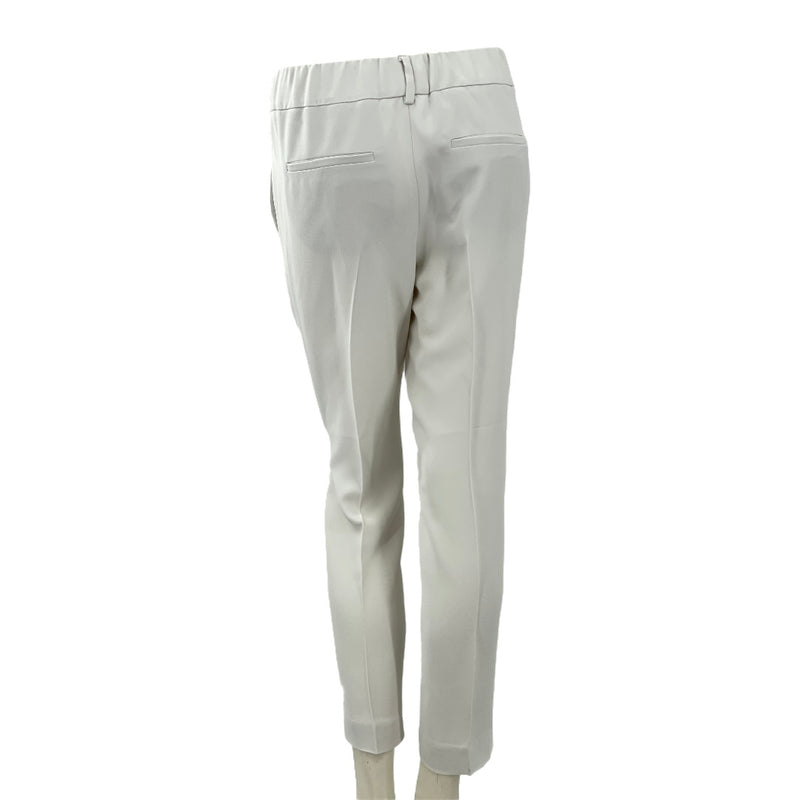 Brunello Cucinelli Weiß Gekürzte Tapered-Hose
