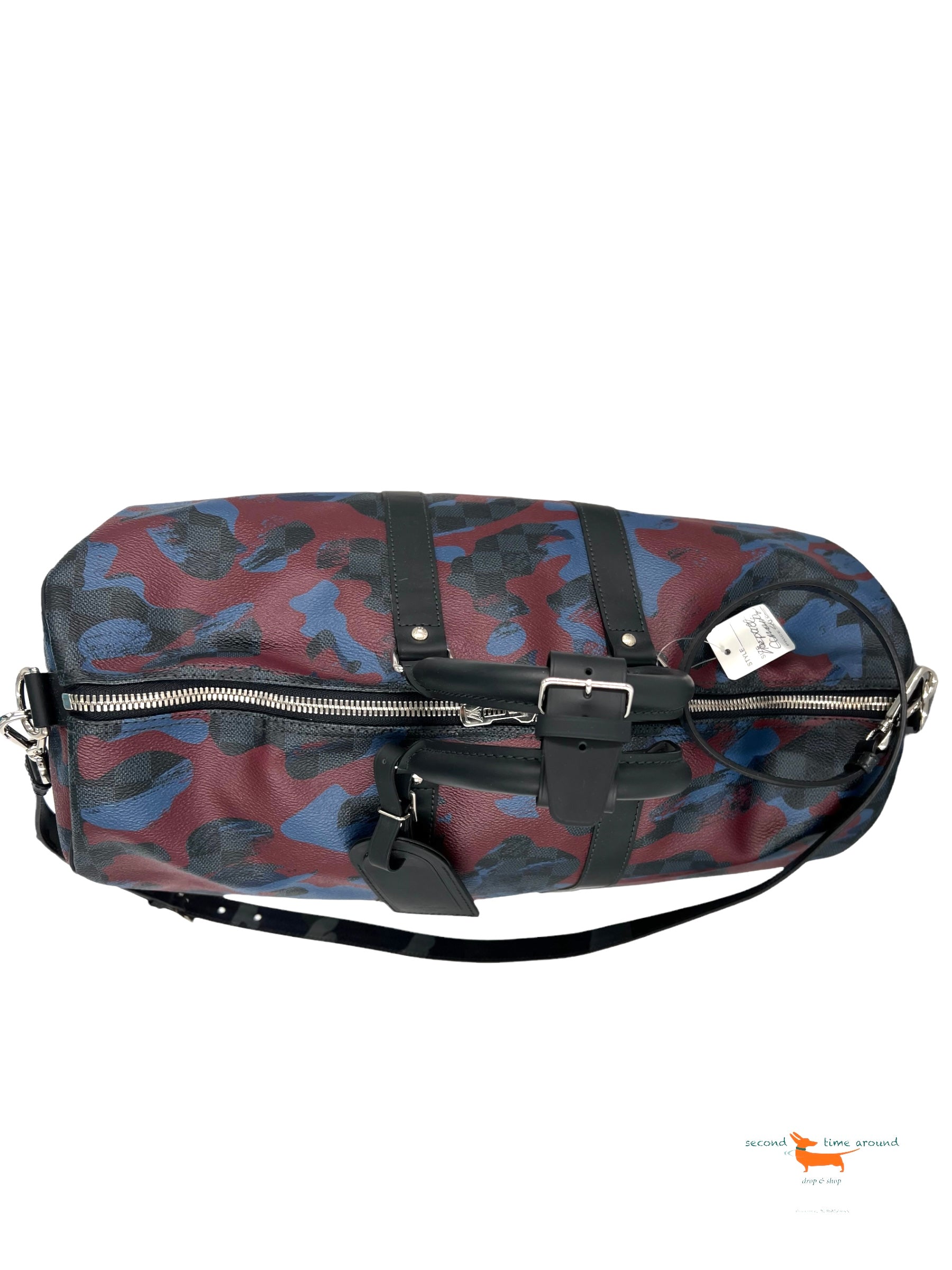 Louis Vuitton Keepall Bandouliere Damier Cobalt Camouflage 45 bag