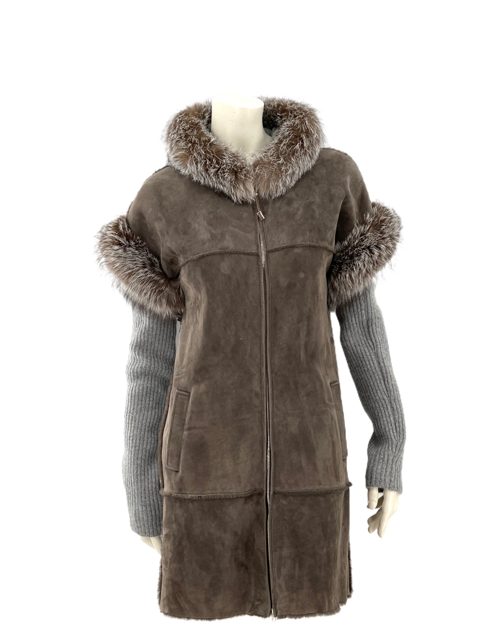 ‪ Fabiana Filippi Mantel Leder Cashmire